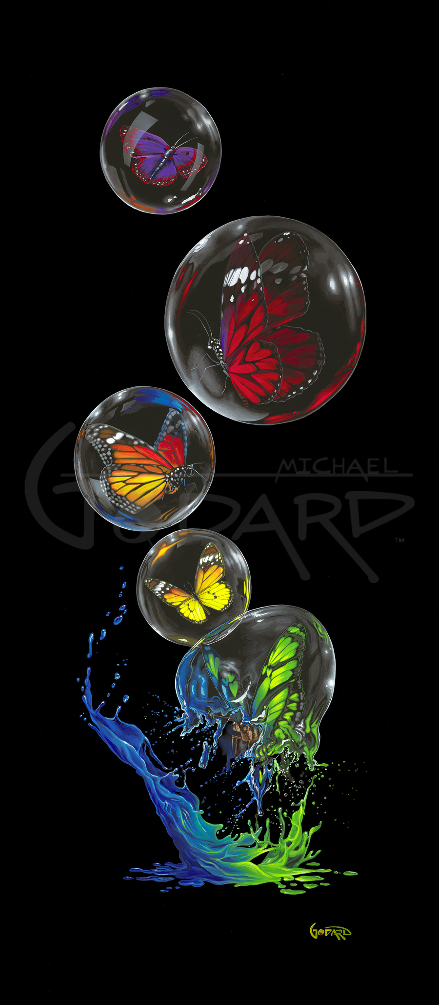 Michael Godard Butterfly Effervescence (AP) (Metal)
